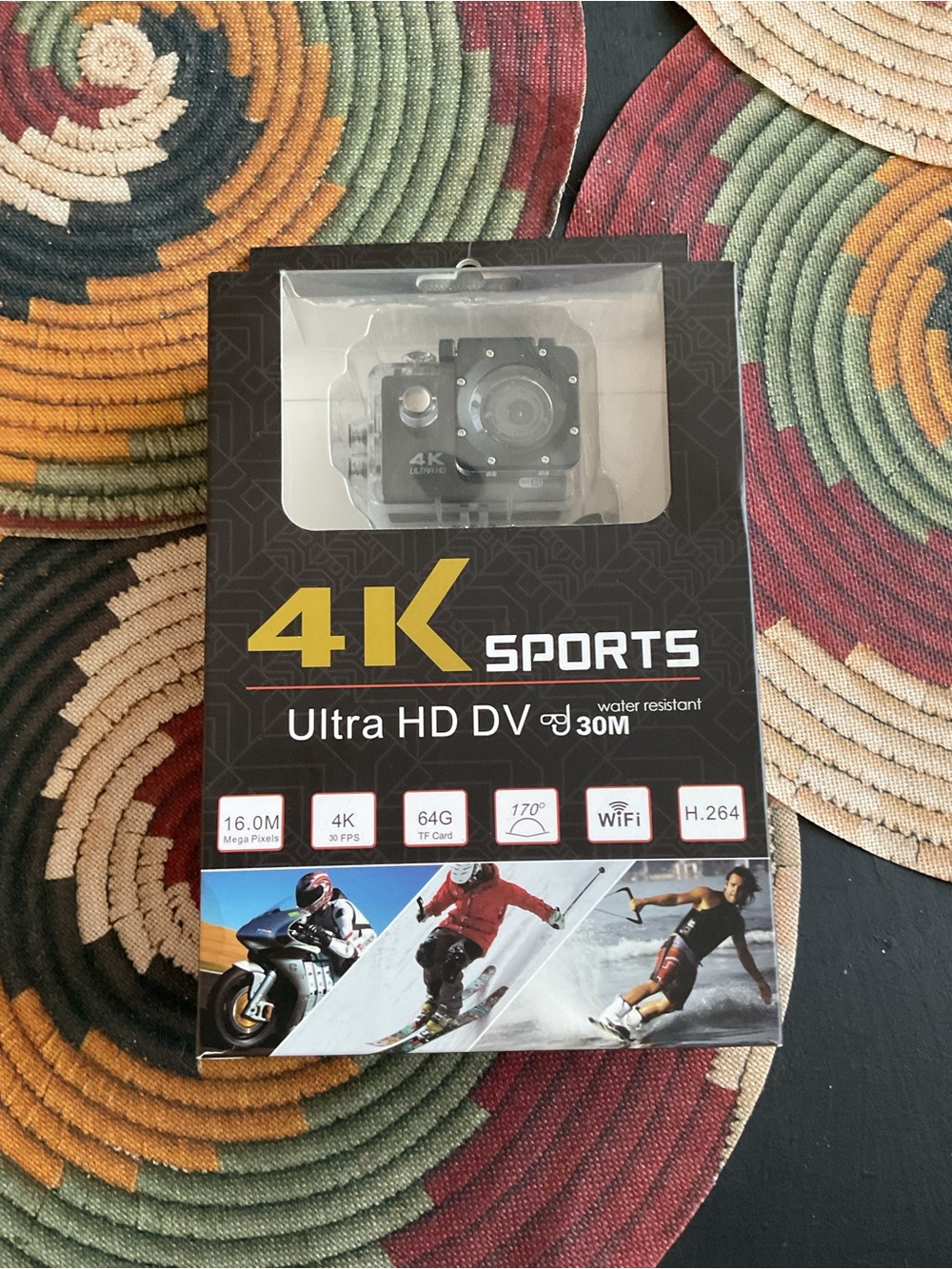 4K Sports Ultra HD Action Camera - Black